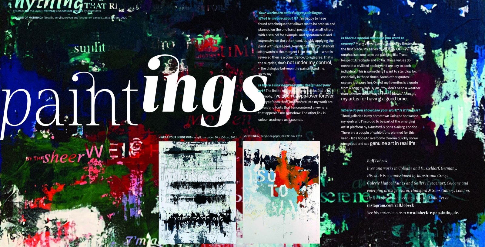 MAGAZINE SPREAD FROM »46 PGS, ISSUE 6«