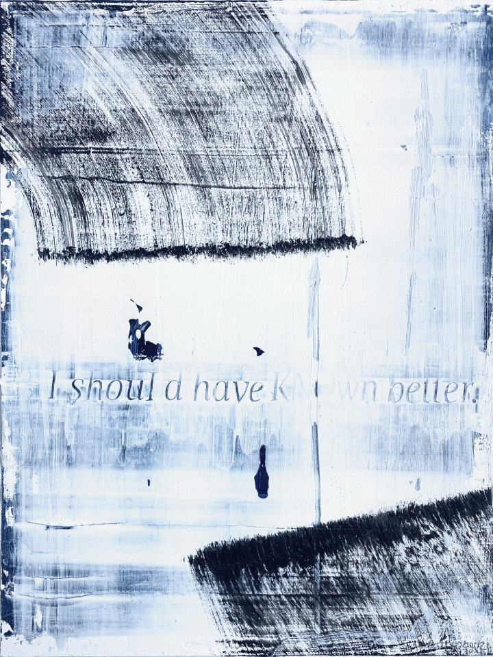 »I SHOULD HAVE KNOWN BETTER«